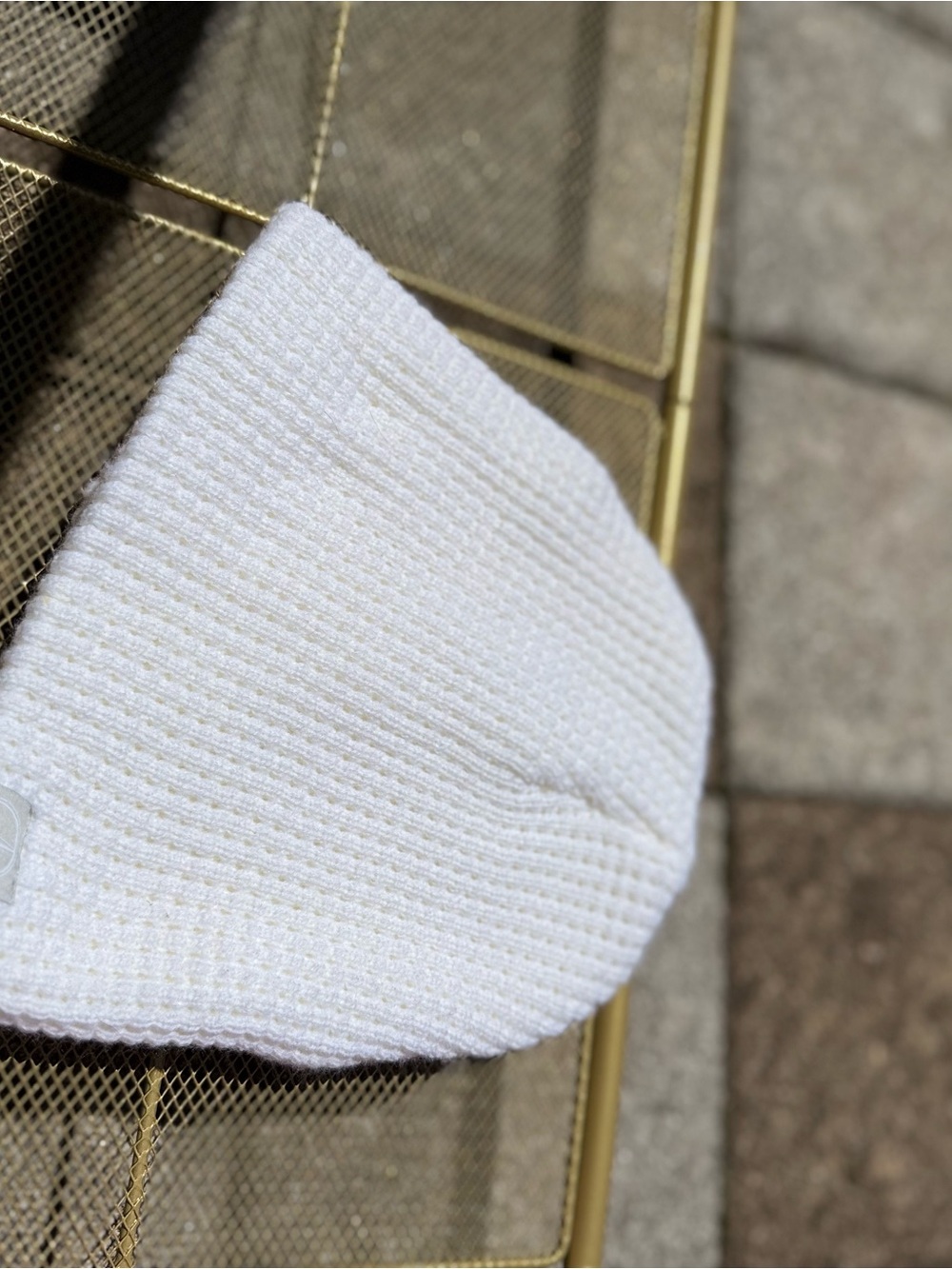 White Knit Women's Beanie Hat - Classic Winter Style